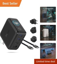 All-in-One 140W USB-C GaN Travel Charger: 4 Ports & Adapters Included picture