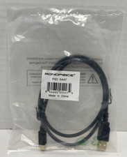 MONOPRICE USB Cable: 2.0, 3 ft Lg, Black, A Male to 5 Pin B Mini Male PID: 5447 picture