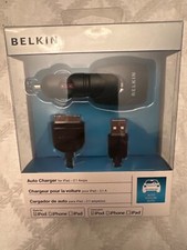 Belkin Car Charger 30-Pin USB Data Sync/Charger Cable for Apple iPad 1 2 3 picture