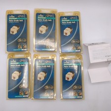Lot of 6 Leviton Voice Grade Snap-In Jack 6P6C White R02-41106-W - ST39 picture