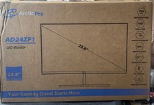 ArcticPro AD24ZF1 23.8” FHD 120Hz IPS Gaming Monitor Broken LCD Powers On Parts picture