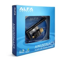 Alfa AWUS036ACS 802.11ac high speed dual band Wi-Fi USB Adapter 2.4/5 GHz RP-SMA picture