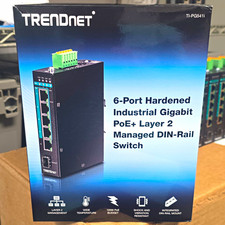 TRENDnet TI-PG541i Industrial L2 Managed 6-Port Gigabit PoE+ Switch picture