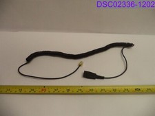 Telephone Headset Quick Connect to RJ9 Adapter Handset Cable P/N QD002(C) picture