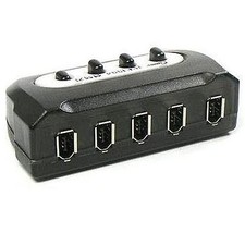 4 Port Firewire IEEE 1394 Manual SELECTOR Sharing Switch BOX DV PC Camera 4:1 picture