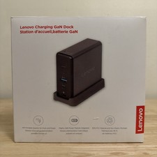 Lenovo GaN Charging Dock, Multiport Docking Station w/ 60W PD, HDMI, USB-C, U... picture