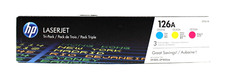 Genuine HP 126A CE312A Yellow Toner Print Cartridge OEM New Sealed Retail Box picture