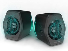 32W Multimedia Woofer Speakers with Bluetooth & RGB Lights - Black Elegance picture