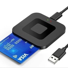 NEW 2025 USB C Smart Card Reader, DOD Military CAC, Automatically Recognizes USB picture