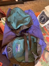 LL Bean Stuff Compression Sack Purple Teal Black picture