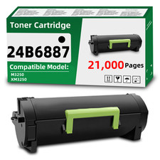 24B6887 High Yield Black Toner Cartridge Compatible for Lexmark  XM3250 M3250 picture