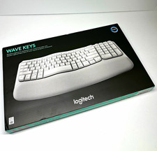 Logitech Wave Keys Wireless Ergonomic Keyboard Off-White Bluetooth 920-012275 picture