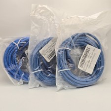Belkin 15ft Cat5e Blue Patch Cord Snagless, Lot Of 3 picture