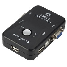 Dual/2-Port USB VGA KVM Switch Box Mouse Keyboard Monitor Sharing Computer PC picture