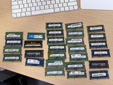 Huge Lot 28 Laptop SODIMM Memory 4GB DDR3 DDR3L DDR4 Mixed Samsung Hynix Micron picture