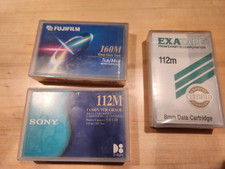 Lot of (3) Sony D8 D-Eight Data 8mm Tape Cartridge  - 5GB 112m QG112M USA - New picture