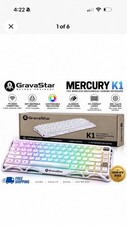 GravaStar Mercury K1 75% Wireless Mechanical Gaming Keyboard RGB White NEW picture