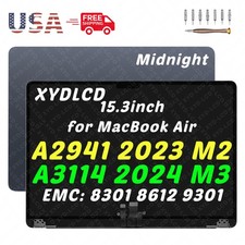 OEM for Apple Macbook Air A3114 M3 EMC 8612 9301 LCD Screen Assembly Midnight picture