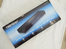 NEW TRENDnet TEG-30262  A - 24-port Gigabit Switch with 2x 10G SFP+Slots V1.1R picture