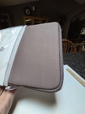 Dagne Dover 12 Inch Laptop Sleeve Bag Shoulder Strap Neoprene Dune Color picture