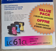 Brother LC61CL Ink Cartridge Value Pack Cyan Magenta Yellow for DCP-J125 J140W picture