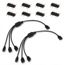 1-To-3 ARGB Splitter Cable, ARGB Extension Cables 2-Pack 5V 3 Pin Addressable RG picture