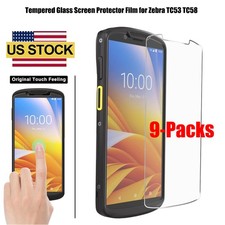 New 9PCS Tempered Glass Screen Protector for Zebra Symbol TC53 TC58 picture