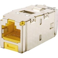 Panduit CJS688TGYLY Mini-Com Cat6 Shielded Jack 8P8C Yellow picture