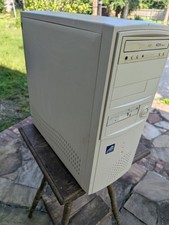 Vintage Megtron Beige Desktop Tower PC w/ 40X CD-ROM & Floppy TC picture