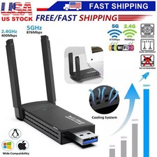 USB 3.0 Wireless WIFI Adapter 1300Mbps Long Range Dongle Dual Band Network lot picture