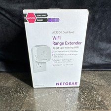 NETGEAR AC1200 Dual Band WiFi Range Extender EX6110 802.11ac White picture