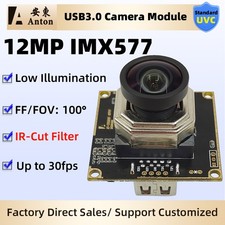 12MP IMX577 USB3.0 Camera Module FOV 100° AF IR-Cut Filter UVC OTG 30fps Webcam picture
