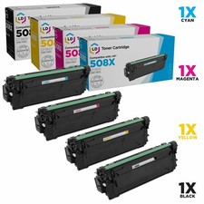 LD Compatible Replacements for HP 508X 4PK: 1 CF360X/1 CF361X/1 CF363X/1 CF362X picture