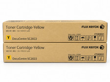 2x Genuine Fuji Xerox CT203031 Yellow Toner DocuCentre SC2022 MPS - TRACKED POST picture