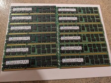 12x 16GB Samsung (192GB) 2RX4 PC3-14900R DDR3-1866 (M393B2G70DB0-CMA) picture