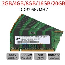 16GB 8GB 4GB 2GB DDR2 667MHz PC2-5300S 200Pin SODIMM Laptop Memory LOT AB picture