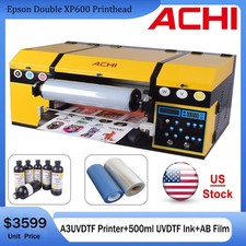 【US】A3 UV DTF Printer AB Film Transfer For Phone Case Metal Custom Logo Printing picture