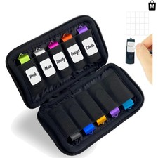 Organize Your USB Drives: 10-Slot Neoprene Case with Labels - Slim & Lightweight picture