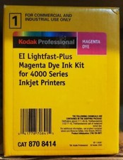 Genuine Sealed Kodak Encad Magenta EI Lightfast Dye Ink Kit 4000 8708414 500 ml picture