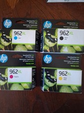 4pk HP  962xl Black   yellow magenta cyan  Ink Cartridges  Fast Ship  2027 picture