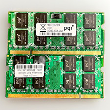 PQI 2GB DDR2 SDRAM DDR2-800S 200-Pin SO-DIMM Laptop RAM 2x2GB MECEG523PA picture