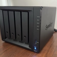 Synology DiskStation DS418 4-Bay NAS Black w/power cable. picture