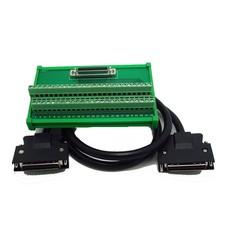 SCSI 50 Pin Terminal Blocks Breakout Board Adapter Male Drive Cable One Meter- picture