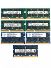 Lot of 7 4GB DDR3 DDR3L Laptop RAM 28GB Mixed 1333 1600 Samsung Nanya SK hynix picture