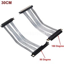 For RTX4090 RX6900XT GPU Extension Cable 90/180° PCI-E 4.0 16x PCIe Riser 64GBS picture