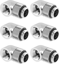 Paquete de 6 conectores extensores de rosca macho a hembra G1/4