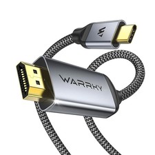 Warrky USB C to HDMI Cable 6FT for Home Office 4K@60Hz 6FT, Silver Grey picture