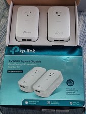 TP-LINK TLPA9020PKIT AV2000 2-Port Gigabit Powerline Starter Kit picture
