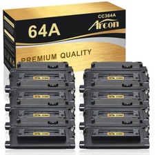 8PK Black Toner Cartridge Compatible With HP CC364A 64A LaserJet P4515n P4515x picture