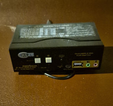 KLau 2-Port KVM Switch Box HDMI/VGA/USB 1:2 Powered 5V Black picture